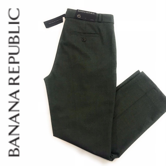 Banana Republic Pants - (SOLD)Banana Republic Green Avery Crop Pants 6NWT